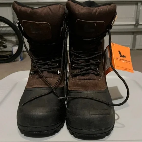 Men brown and black boots - Picture 1 of 5